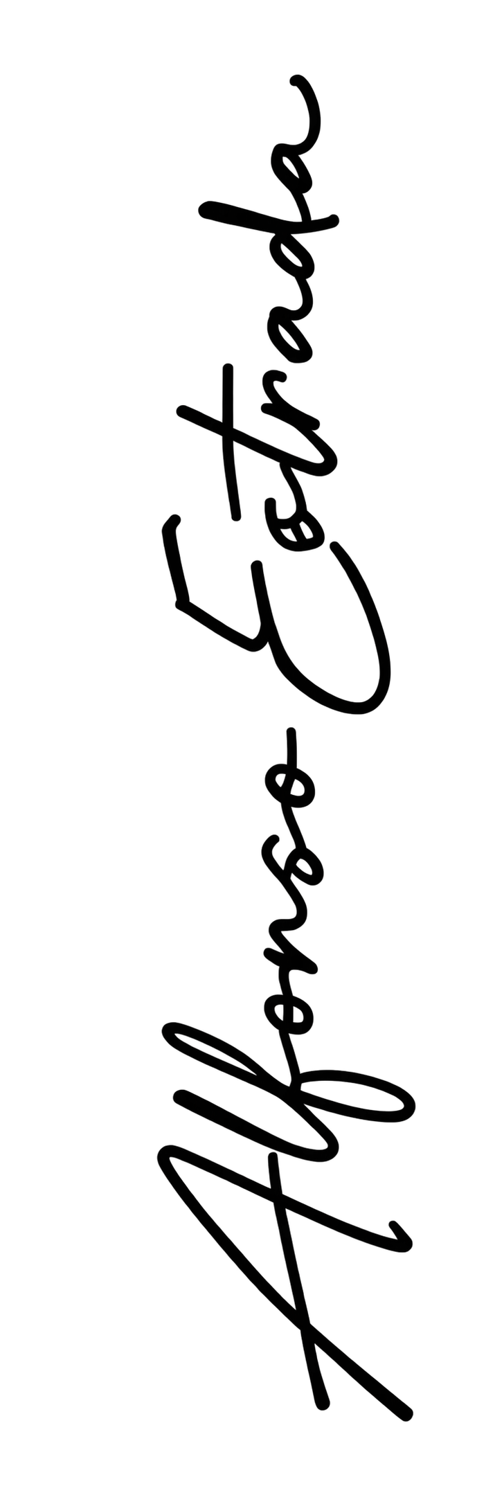 Firma de Alfonso Estrada